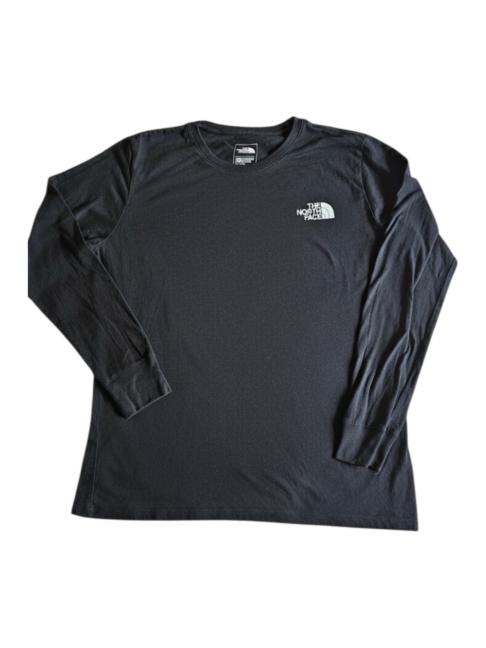 The North Face Black Long Sleeve Tee Women’s XL Logo Graphic Standard Fit